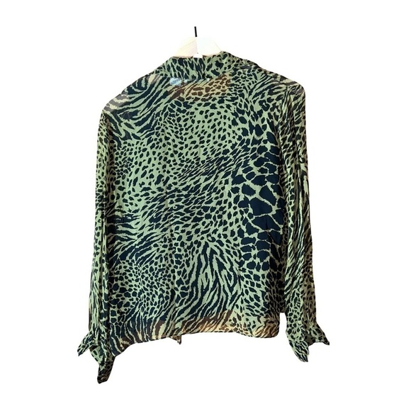 New York City Design Co. Vintage 100% Silk Blouse - Size M - Picture 2 of 6